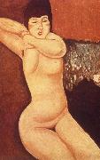 Amedeo Modigliani Reclining nude with Clasped Hand oil painting artist